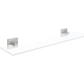 Drátěná police GROHE 41109DC0 - Skleněná polička START CUBE 530 mm nerez
