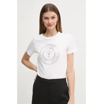 Pánské tričko Bavlněné tričko Joop! bílá barva, 30042942 00A, vel. 38