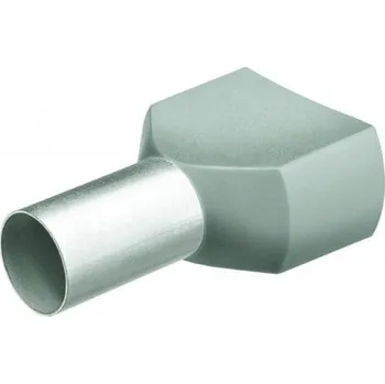 Dílna KNIPEX Dvojité dutinky s izol,2x4.0 šedá/100ks 9799375