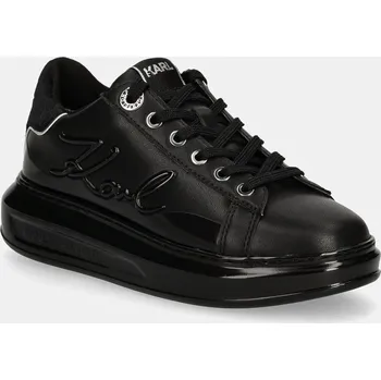Dámské tenisky Kožené sneakers boty Karl Lagerfeld KAPRI KL62548F.00X černá 99X, EUR 37