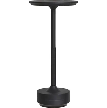 Stojací lampa House Nordic Stolní lampa, kovová, dobíjecí, zlatá/černá/stříbrná, 28,5 cm, Lyneham Barva: Černá