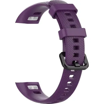 Řemínek na hodinky Silikonový řemínek Patte pro Honor band 4/5 fialový