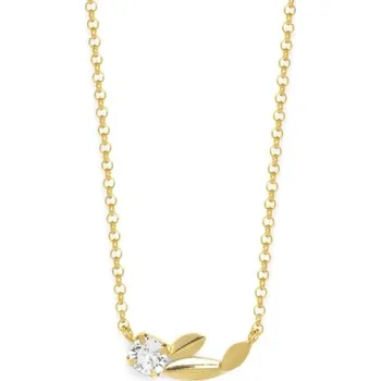 Řetízek Stříbrný zlacený řetízek Victoria Cruz A3595-07DG