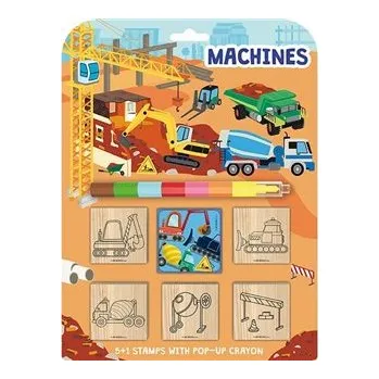 Razítka 5+1 s voskovkou - Stroje