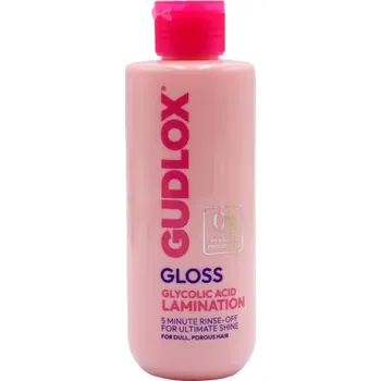 Stylingový přípravek Gudlox Gloss lesk na vlasy s kyselinou glykolovou pro laminaci 200ml