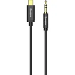Baseus M01 Aux kabel - USB-C / 3,5mm jack / 1,2m černý CAM01-01