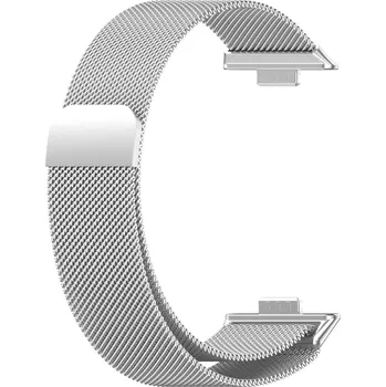 Řemínek na hodinky Milánský tah stříbrný pro Huawei Watch Fit 3, 4 a 4 Pro