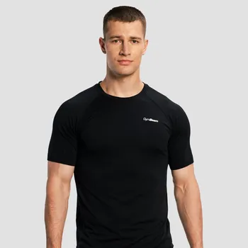 GymBeam Men‘s Pulse X Running T-shirt Black XL černá