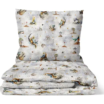 Povlečení DARRÉ Krepové povlečení Zasněný Malý princ Velikost: 140 x 200 + 70 x 90