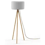 Stojací lampa Newgarden Chloe In & Out / 140 cm / bílá/hnědá