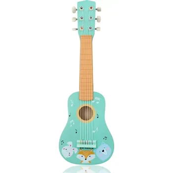 Hudební nástroj pro děti Adam Toys kytara zvířátky N4021 zelená