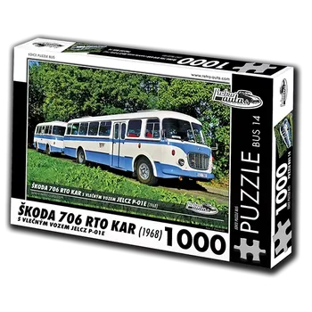 Puzzle Puzzle Retro-auta Škoda 706 RTO KAR – 1000 dílků