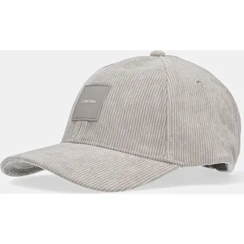 Kšiltovka Manšestrová kšiltovka Calvin Klein K50K512612 šedá 09X, vel. ONE SIZE