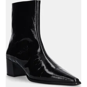 Dámské kozačky Kožené kotníkové boty Vagabond Shoemakers GISELLE dámské, černá barva, na podpatku, 5854-060-20 5854.060.20 99X, EUR 41