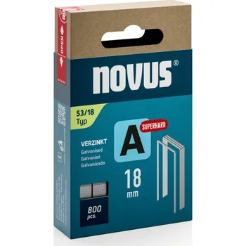 Průmyslová sponka Novus | Spony A typ 53 pro ruční, elektrické a pneumatické sponkovačky Délky: 18 mm, Velikost balení: 800 ks