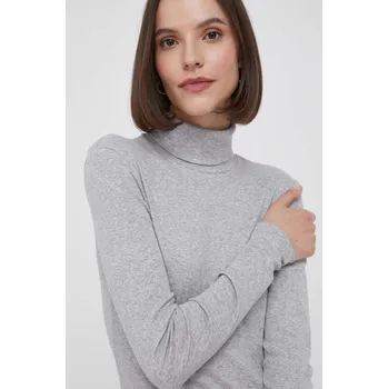 Pánské tričko Bavlněné tričko s dlouhým rukávem United Colors of Benetton 3GA2E2224.501. šedá 90X, vel. XXS