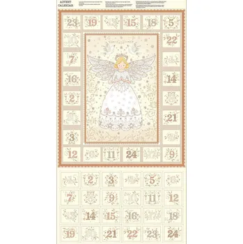 Vánoční dekorace MAKOWER UK Adventní kalendář k ušití se zlatým efektem 042Q