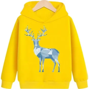 Dívčí mikina Dětská mikina L568 žlutá 3