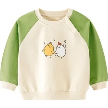 Dívčí mikina Dětská mikina L567 zelená 9-12 měsíců