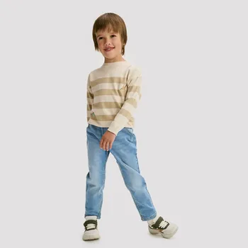 Chlapecká mikina Reserved - Pruhovaný svetr - béžová - 669FH-08X - 669FH-08X-86
