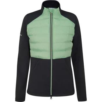 Golf Ping Clare Zoned fleece dámská bunda, black/eucalyptus multi dámské, 42