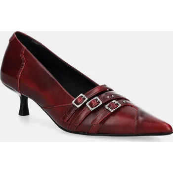 Dámské lodičky Kožené lodičky Vagabond Shoemakers LYKKE vínová barva, 5714-118-47 5714.118.47 83X, EUR 36