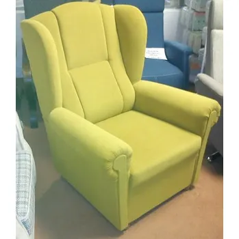 Křeslo Pohodlné křeslo Ušák CI s vysokým opěradlem, Orion 17 yellow, potahová látka S NEŠPINIVOU OMYVATELNOU ÚPRAVOU,