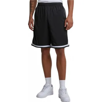 Pánské kraťasy Pánské šortky Urban Classics s kontrastním lemováním Barva: černá - černá - bílá, Velikost: 4XL