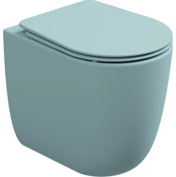 Klozet WC mísa stojící Hit, rimless, keramická, ice matná, HIWC01037FI