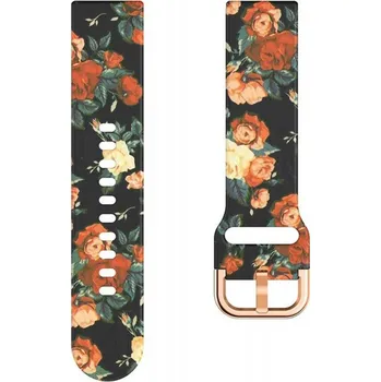 Řemínek na hodinky Silikonový řemínek růže 18 mm