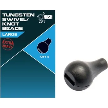 NASH - Těžké korálky Tungsten Swivel and Knot Bead Large 5 ks