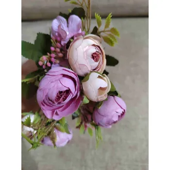 umělá květina Umělá kytice pryskyřník barva fialková