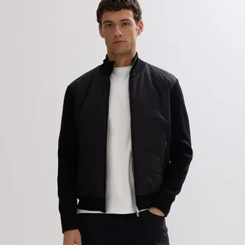 Reserved - Lehká prošívaná péřová bunda - černý - 400GQ-99X - 400GQ-99X-S