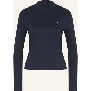 Dámské tričko Tommy Hilfiger Dámské Tričko S Dlouhým Rukávem, tmavě modrá, 44