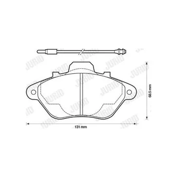 Brzdová destička Sada brzdových destiček, kotoučová brzda 571366J