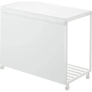 Odpadkový koš 3-dílný koš na tříděný odpad Tower 1822, bílý