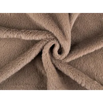 Oděvní umělá kožešina rabbit METRÁŽ - 4 béžová