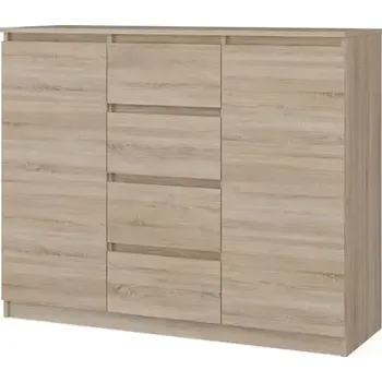 Komoda Komoda Malvína 2D4S 120 - dub sonoma - SLEVA 3% s kodem radost25
