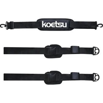 Nastavitelný ramenní popruh 67–105×200 cm černý na surf paddleboard wakeboard kajak odolný popruh na nošení prken do šířky 85 cm