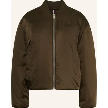 Tommy Hilfiger Dámský Prošívaný Blouson, tmavě hnědá, 44