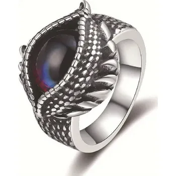 Prsten Ocelový prstýnek dračí oko