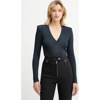 Dámský svetr Svetr Elisabetta Franchi dámský, tyrkysová barva, MK21S56E2 69X, vel. 36