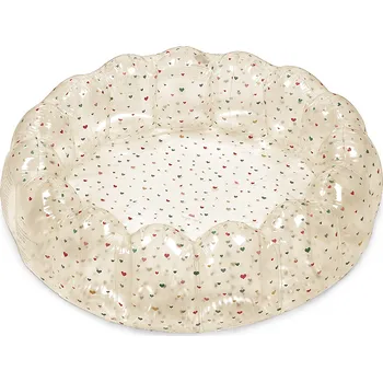 Hračka pro nejmenší Konges Slojd Malý průhledný nafukovací bazének Multi Hearts Konges Slojd Small Shell Pool Transparent