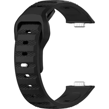 Řemínek na hodinky Silikonový řemínek černý pro Huawei Watch Fit 3, 4 a 4 Pro