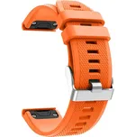 Silikonový řemínek FUN pro Garmin oranžový 22 mm