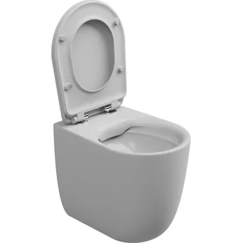 Klozet WC mísa stojící Hit, rimless, keramická, dvoubarevná, HIWC01BI000001FI