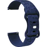 Silikonový řemínek Sculpty tmavě modrý 18 mm