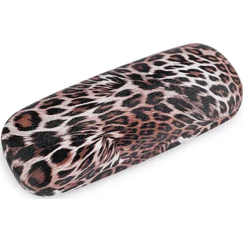 Deštník Pouzdro na brýle zvířecí vzor 6x16 cm béžová tm. 1 ks