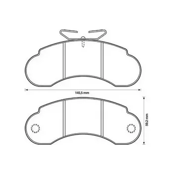 Brzdová destička Sada brzdových destiček, kotoučová brzda 571521J