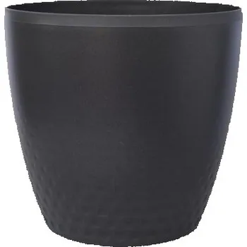 OBAL NA KVĚTINÁČ ANTRACIT - PERLA 11 cm